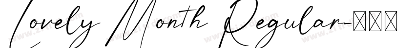 Lovely Month Regular字体转换